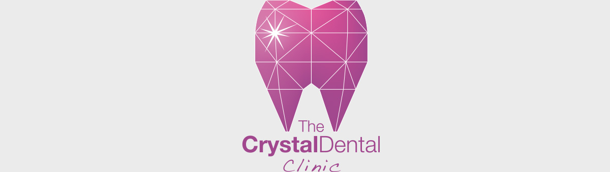 The Crystal Dental Clinic Vertical Logo
